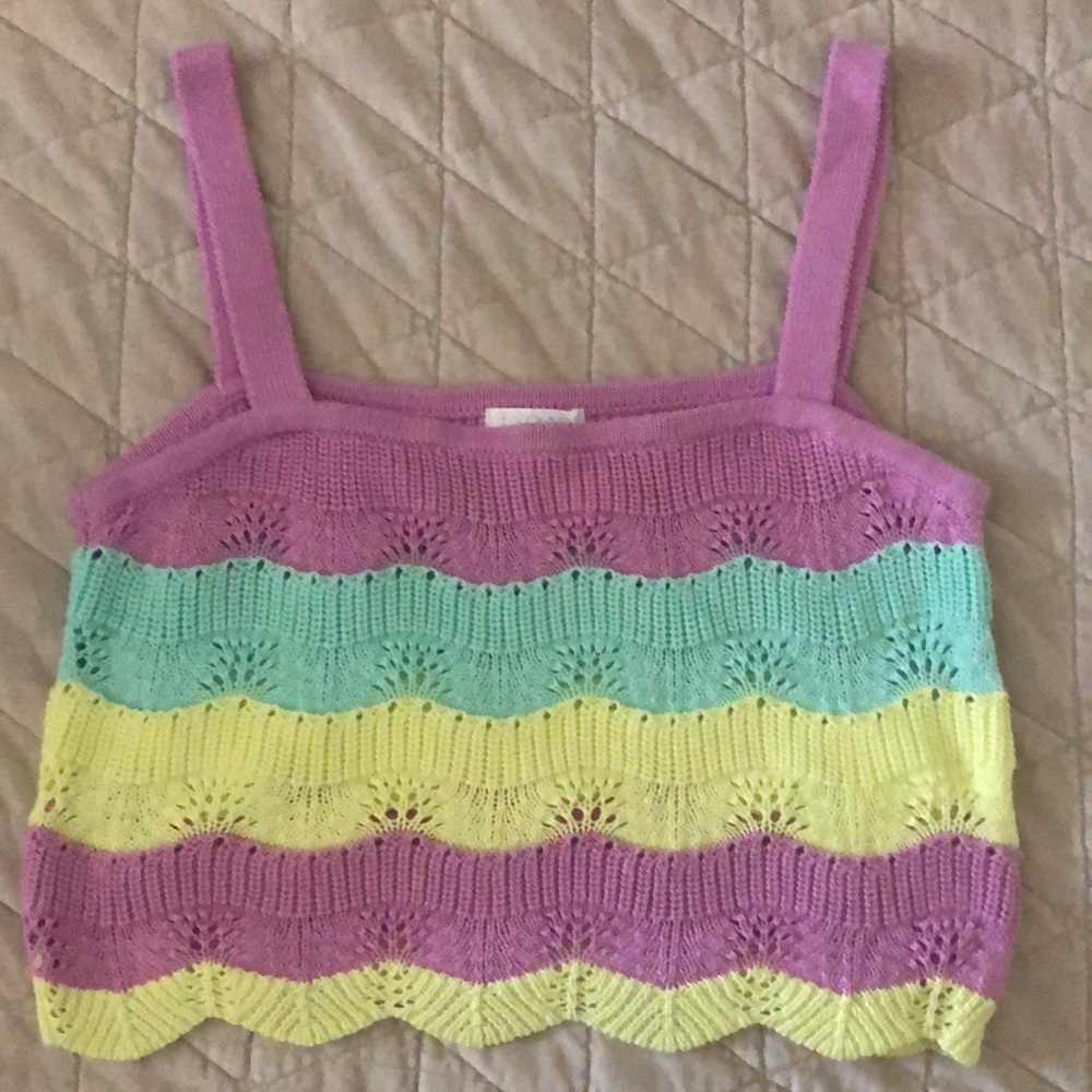 Abound Knitted Crop Shirt